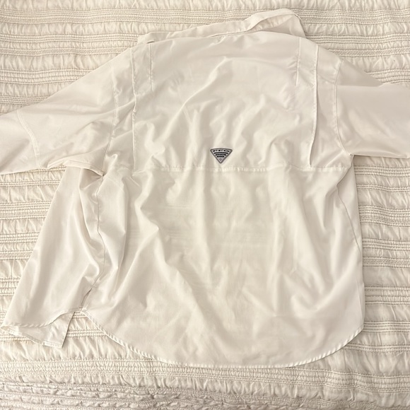 Men’s Columbia Omni shade, white, long sleeve - Picture 2 of 2